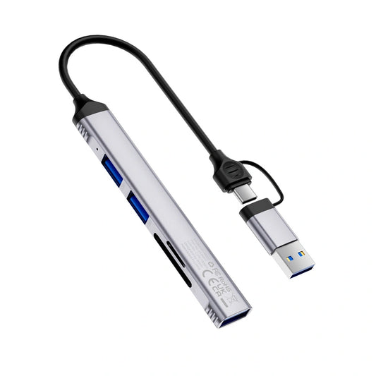 WiWU 5 IN 1 Type C hub Laptop Adapter USB C USB Multiple Function USB Docking Station HB003