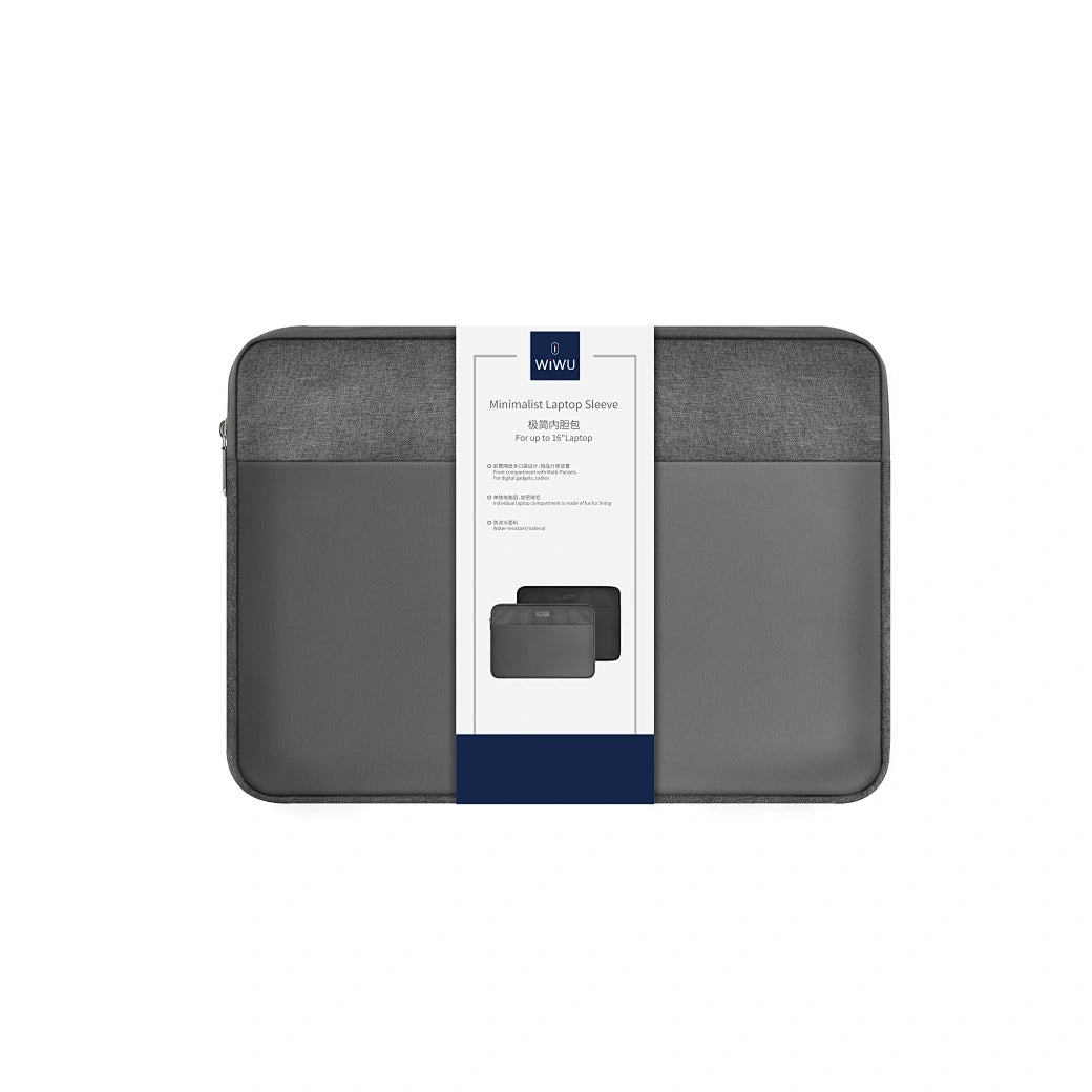 WiWU 14 inch & 15.6 inch Minimalist Laptop Sleeve for Macbook Air 2020 Protective Minimalistic Laptop Sleeve